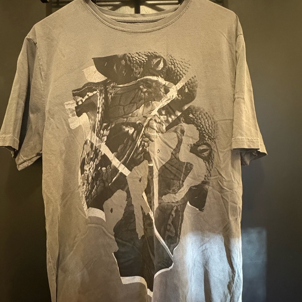 PRPS Goods & Co. Men’s XL Reptile Detailed  Sketch T-shirt - 100% Cotton